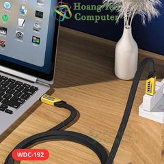Cáp Sạc Nhanh Type C to Type C Wekome WDC-192 (100W, Dây Dù 1M) - BH 6 Tháng