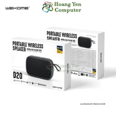 Loa Bluetooth Wekome D20 V5.0, Tích Hợp Đèn LED, Âm Thanh Lớn Rõ - BH 1 Năm - Hoàng Yến Computer