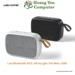 Loa Bluetooth Wekome D20 V5.0, Tích Hợp Đèn LED, Âm Thanh Lớn Rõ - BH 1 Năm - Hoàng Yến Computer