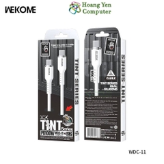 Cáp Sạc Nhanh Type C to Type C Wekome WDC-11 (100W, Dây Silicon 1M) - BH 6 Tháng