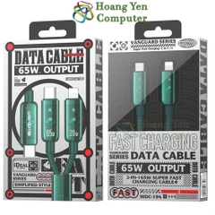 Cáp Sạc Nhanh 2in1 Wekome WDC-194 65W (Type C to Type C hoặc Type C to Lighting) Dài 1.2M - Hoàng Yến Computer