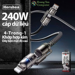 Cáp Sạc Đa Năng 4 IN 1 Wekome WDC-50, Sạc nhanh QC3.0 PD20W PD240W - BH 1 Năm Chính Hãng - Hoàng Yến Computer
