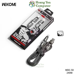 Cáp Sạc Đa Năng 4 IN 1 Wekome WDC-50, Sạc nhanh QC3.0 PD20W PD240W - BH 1 Năm Chính Hãng - Hoàng Yến Computer
