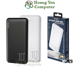 Sạc Dự Phòng Wekome WP-129 10000mAh Lõi Polymer 2 Cổng Sạc Vào, 2 Cổng Sạc Ra - BH 1 Năm - Hoàng Yến Computer