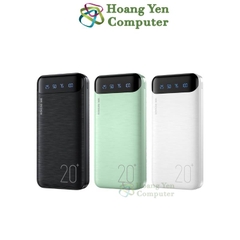 Sạc Dự Phòng Wekome WP-163 20000mAh Lõi Polymer 2 Cổng Sạc Vào, 2 Cổng Sạc Ra - BH 1 Năm - Hoàng Yến Computer