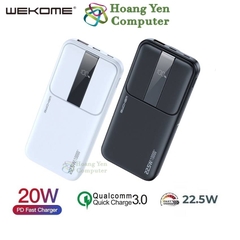 Sạc Dự Phòng WEKOME WP-301 10000mah (Sạc Nhanh QC3.0 18W, 22.5W, PD20W) - Hoangyencomputer - BH 12 Tháng