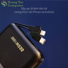 Sạc Dự Phòng Wekome WP-309 10000mAh (Sạc Nhanh PD20W, QC3.0 18W, VOOC 22.5W, Tích Hợp Cáp Sạc) - BH 1 Năm