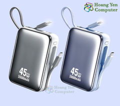 Pin Dự Phòng Wekome WP-50 20000Mah 45W (QC 3.0, VOOC 2.0, PD20W) - BH 12 Tháng - Hoàng Yến Computer