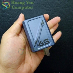 Cốc Sạc Nhanh GaN 65W Wekome WP-U147 3 Cổng Sạc (2 Type C và 1 USB, Chui Cắm Gắp Gọn) - BH 12T - Hoàng Yến Computer