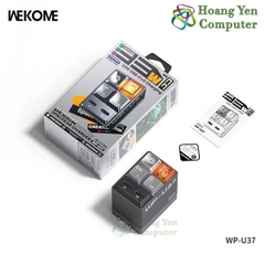 Cốc Sạc Nhanh PD30W Wekome WP-U37 2 Cổng Type C - BH 12 Tháng Chính Hãng - Hoàng Yến Computer