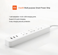 Ổ Cắm Xiaomi Power Strip Có 3 Cổng Usb Chính Hãng - Bh 1 Năm | Xiaomi Power Strip B01 3 Ổ 3 Usb