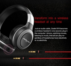 Tai Nghe Chụp Tai Bluetooth Zealot B19 có khe gắn thẻ nhớ - BH 6 tháng