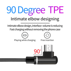 Cáp Sạc Nhanh Micro Usb Zealot C2M Cắm Ngang 90 Độ Cho Android - Chính Hãng 1 Đổi 1