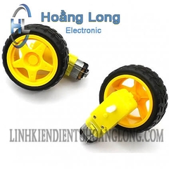 Bánh Xe RoBot Màu Vàng 65mm