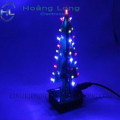 Bộ Láp Ráp Cây Thông Noel Bằng Đèn Led 3 Màu