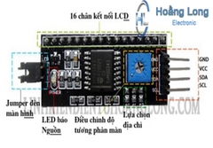 Module I2C Chuyển Đổi Cho LCD1602 Và LCD2004
