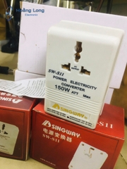 Biến Áp Đổi Điện SingWay 150W Màu Trắng