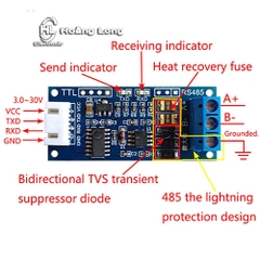 Mạch Chuyển Giao Tiếp UART TTL To RS485 V3