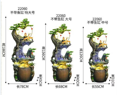 Thác Nước Phong Thủy Di Lặc Kích Thước To chất liệu Gốm Tráng Men Decor Trang Trí Nhà Cửa Phong Thủy, Tiểu Cảnh Sân Vườn