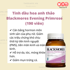 Tinh dầu hoa anh thảo Úc Blackmores Evening Primrose (190 viên)