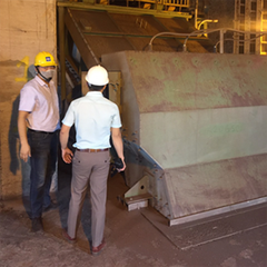 Máy sàng khu vực nguyên liệu