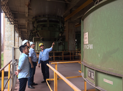 Tổ hợp máy sàng tại khu vực Thiêu kết