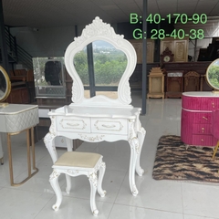 Bàn trang điểm trắng cổ điển