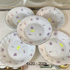 Set đĩa gốm Violet