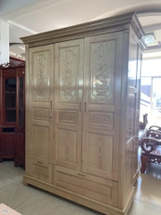 Tủ quần áo gỗ sồi 3 cánh