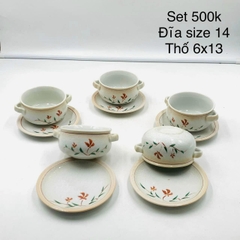 Set dĩa + thố