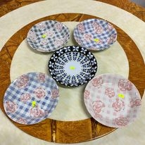 Set 5 dĩa gốm họa tiết đáng yêu