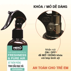 Xịt Thơm Phòng - Xua Đuổi Côn Trùng Hero - Hương Bạc Hà
