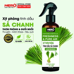 Xịt Thơm Phòng - Xua Đuổi Côn Trùng Hero - Hương Sả Chanh