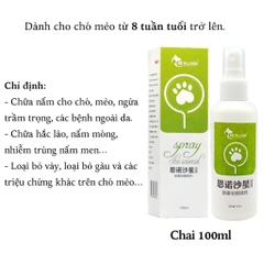 Chai Xịt Điều Trị Viêm Da, Nấm, Ngứa Chàm Cho Chó Mèo Spray Skin Universal - Chai 100ml