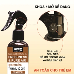 Xịt Thơm Phòng - Xua Đuổi Côn Trùng Hero - Hương Vỏ Quế