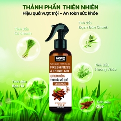 Xịt Thơm Phòng - Xua Đuổi Côn Trùng Hero - Hương Vỏ Quế