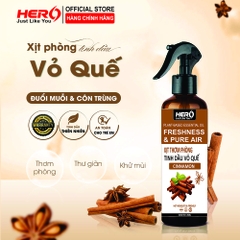 Xịt Thơm Phòng - Xua Đuổi Côn Trùng Hero - Hương Vỏ Quế