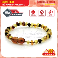 Vòng Tay Hổ Phách Amber Úc Cho Bé 0 - 3 tuổi VTABM4M