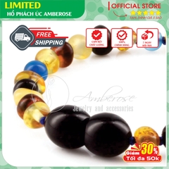 Bộ Vòng Hổ Phách Amber Úc Cho Bé 0 - 3 tuổi SVCABDXANH