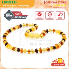 Vòng Cổ + Vòng Tay Amberose Cho Bé 0 - 3 tuổi SABLMTM4M22