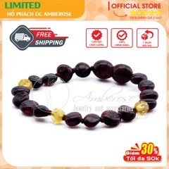 Bộ Vòng Hổ Phách Amber Úc Cho Bé 0 - 3 tuổi ( Mẫu Đặc Biệt ) SABLMT10