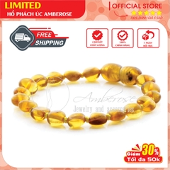 Bộ Vòng Hổ Phách Amber Úc Cho Bé 0 - 3 tuổi SAB1MOLV