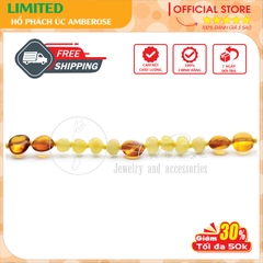 Vòng Cổ Hổ Phách Amber Úc Cho Bé 0 - 10 tuổi ( Mẫu Đặc Biệt ) VCABLMT16