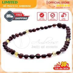Vòng Cổ Hổ Phách Amber Úc Cho Bé 0 - 10 tuổi ( Mẫu Đặc Biệt ) VCABLMT15