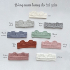 Băng đô  - Tuban tai gấu cho bé Hàn quốc TB01