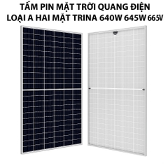giá Tấm pin mặt trời Trina Vertex A‑Level – Công suất lớn 640W–665W