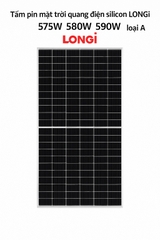 lắp đặt Tấm pin mặt trời quang điện silicon LONGi 575W 580W 590W loại A 