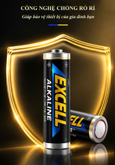 Pin Excell LR6 AA 1.5V dành Khóa Cửa Vân Tay, Khóa Cửa Thông Minh