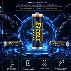 Pin Excell LR6 AA 1.5V dành Khóa Cửa Vân Tay, Khóa Cửa Thông Minh