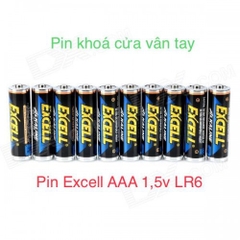 Pin Khóa Cửa Vân Tay, Khóa Cửa Thông Minh Excell AAA 1.5V LR6